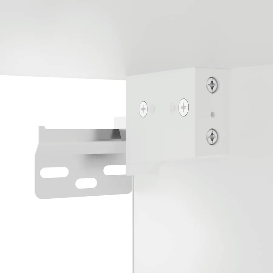 Armoire murale de cuisine avec porte en verre Lucca blanc - 12