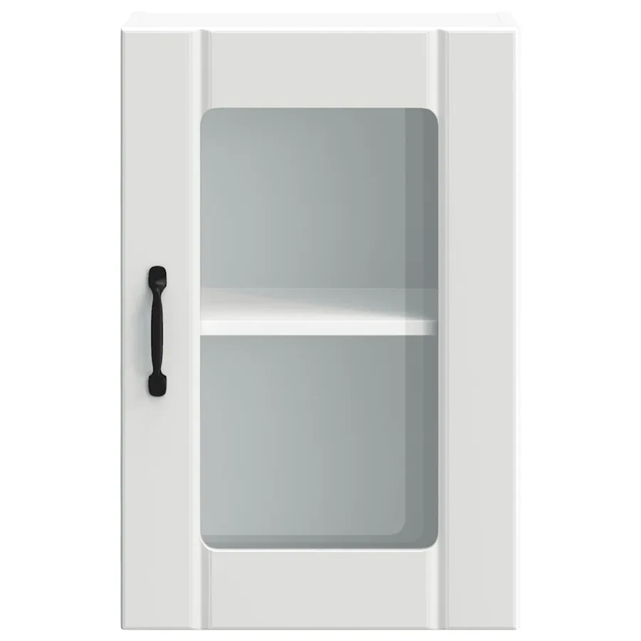 Armoire murale de cuisine avec porte en verre Lucca blanc - 6