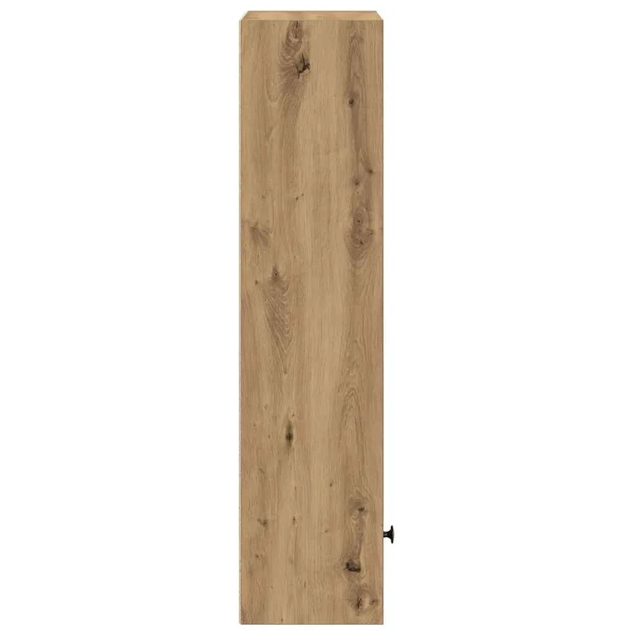Bibliothèque chêne artisanal 31x24x102 cm bois d'ingénierie - 6