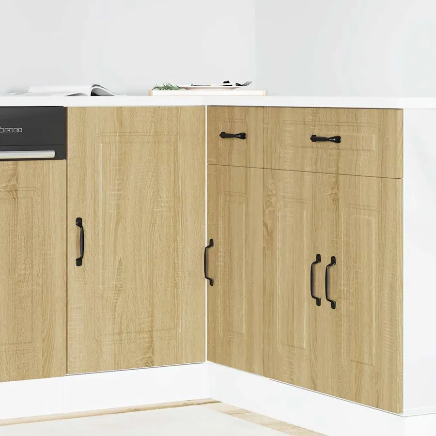 Armoire de cuisine Kalmar chêne sonoma bois d'ingénierie