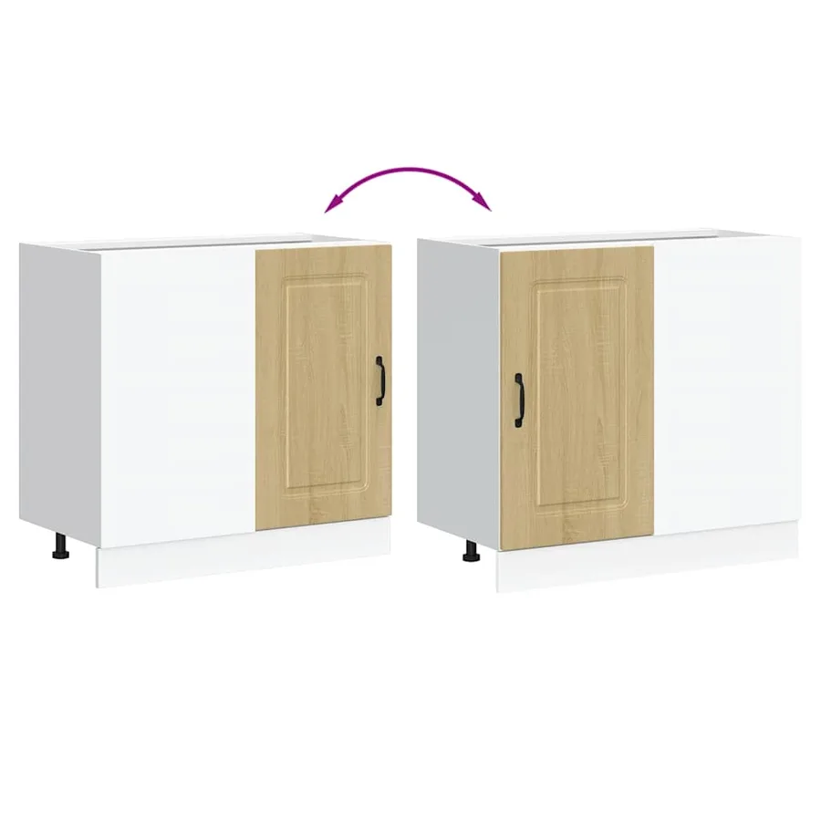 Armoire de cuisine Kalmar chêne sonoma bois d'ingénierie - 8