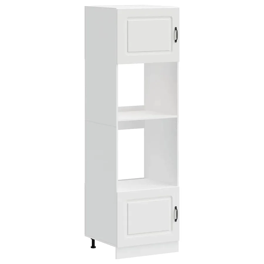 Armoires de four 2 pcs Kalmar blanc bois d'ingénierie - 2