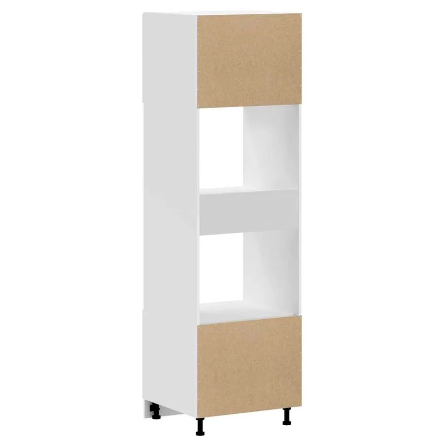 Armoires de four 2 pcs Kalmar blanc bois d'ingénierie - 7