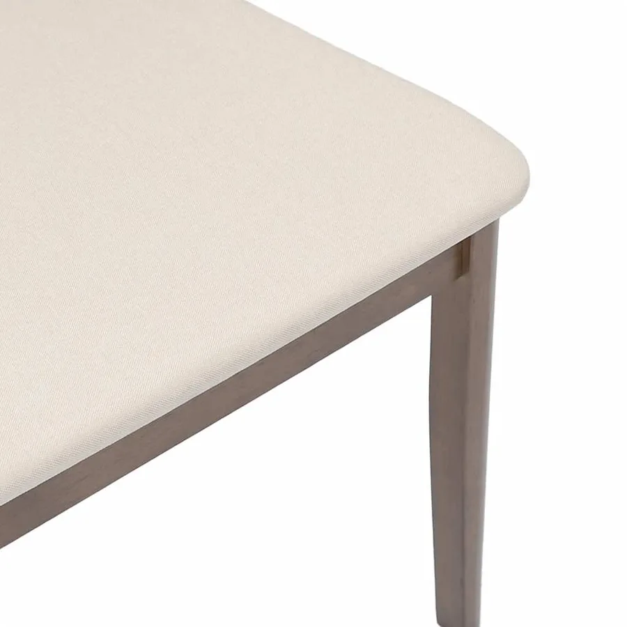 Chaises à manger coussins 2 pcs marron bois massif caoutchouc - 8