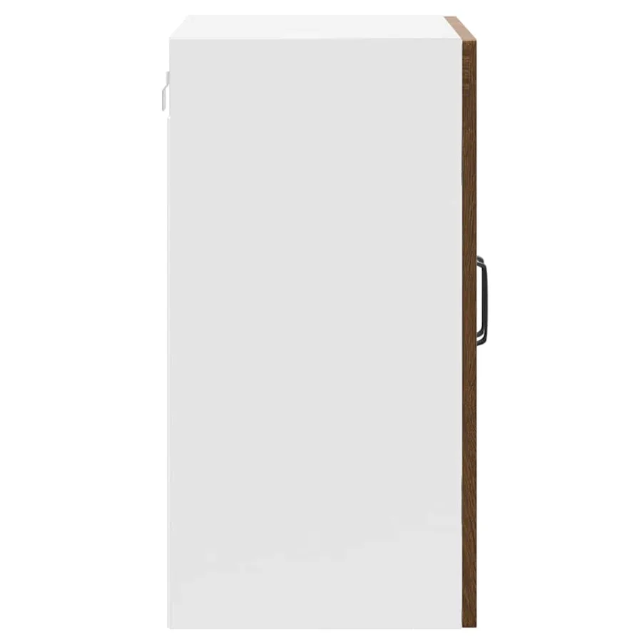 Armoire murale de cuisine et porte en verre Kalmar chêne marron - 8