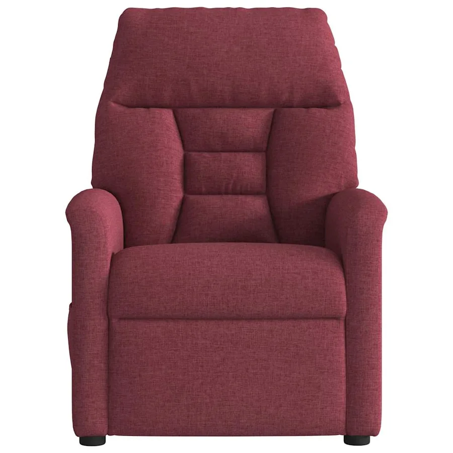Fauteuil de massage inclinable Rouge bordeaux Tissu - 3