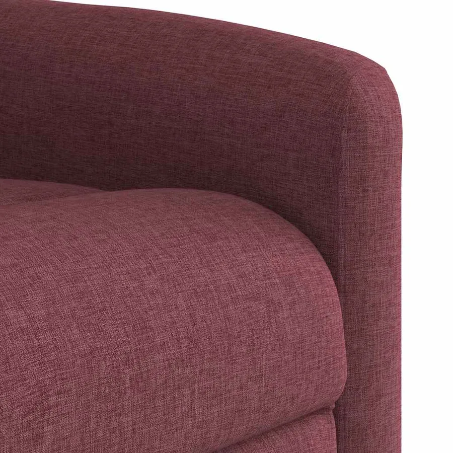 Fauteuil inclinable de massage électrique Rouge bordeaux Tissu - 12