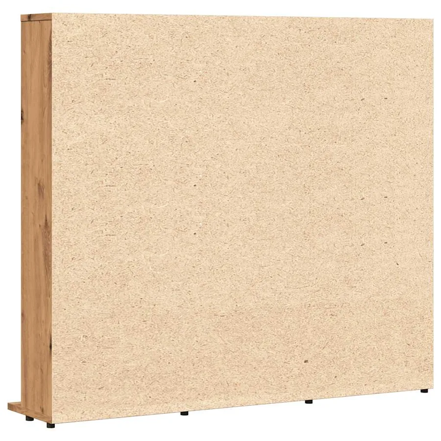 Armoire à CD chêne artisanal 100x23x89,5 cm bois d'ingénierie - 5