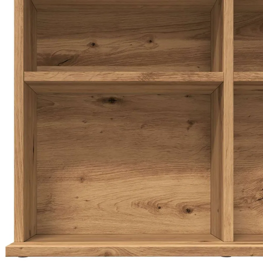 Armoire à CD chêne artisanal 100x23x89,5 cm bois d'ingénierie - 7