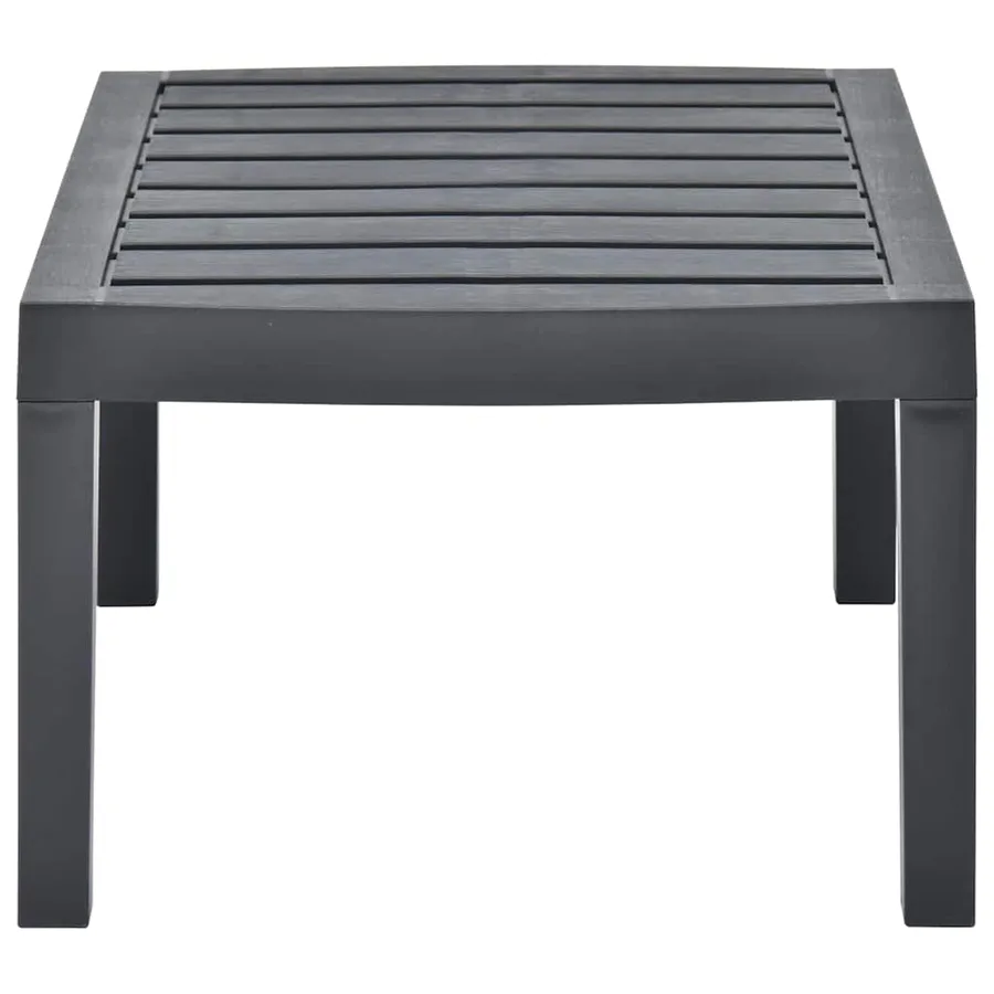 Table de jardin Anthracite 78x55x38 cm Plastique - 3