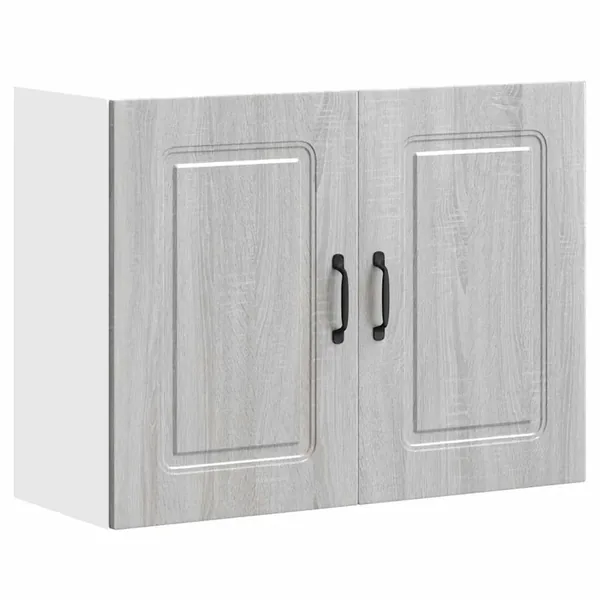 Armoire murale de cuisine Kalmar sonoma gris bois d'ingénierie