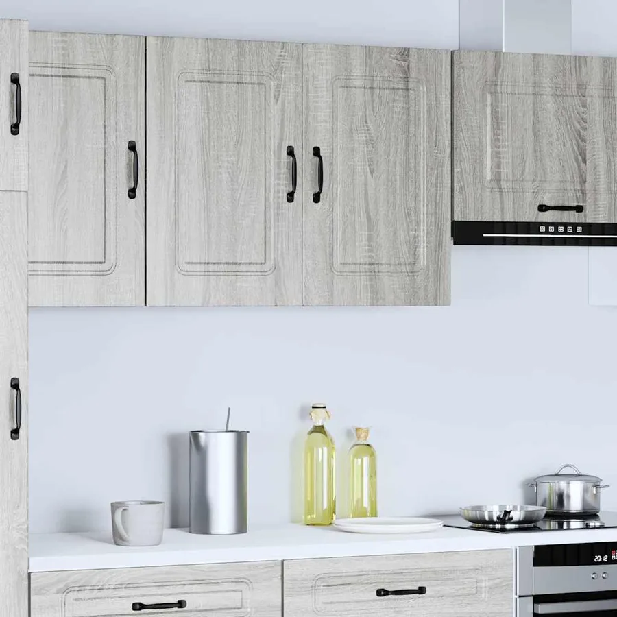Armoire murale de cuisine Kalmar sonoma gris bois d'ingénierie - 2