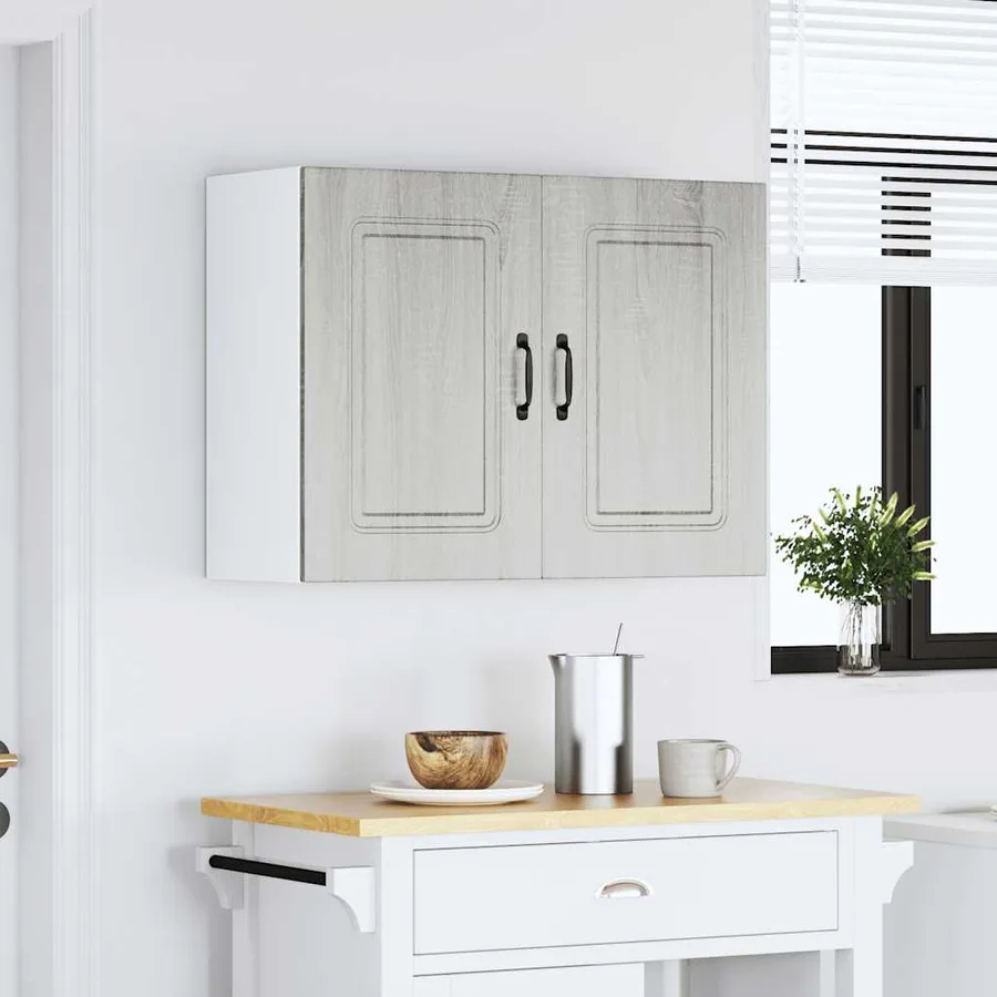 Armoire murale de cuisine Kalmar sonoma gris bois d'ingénierie - 3