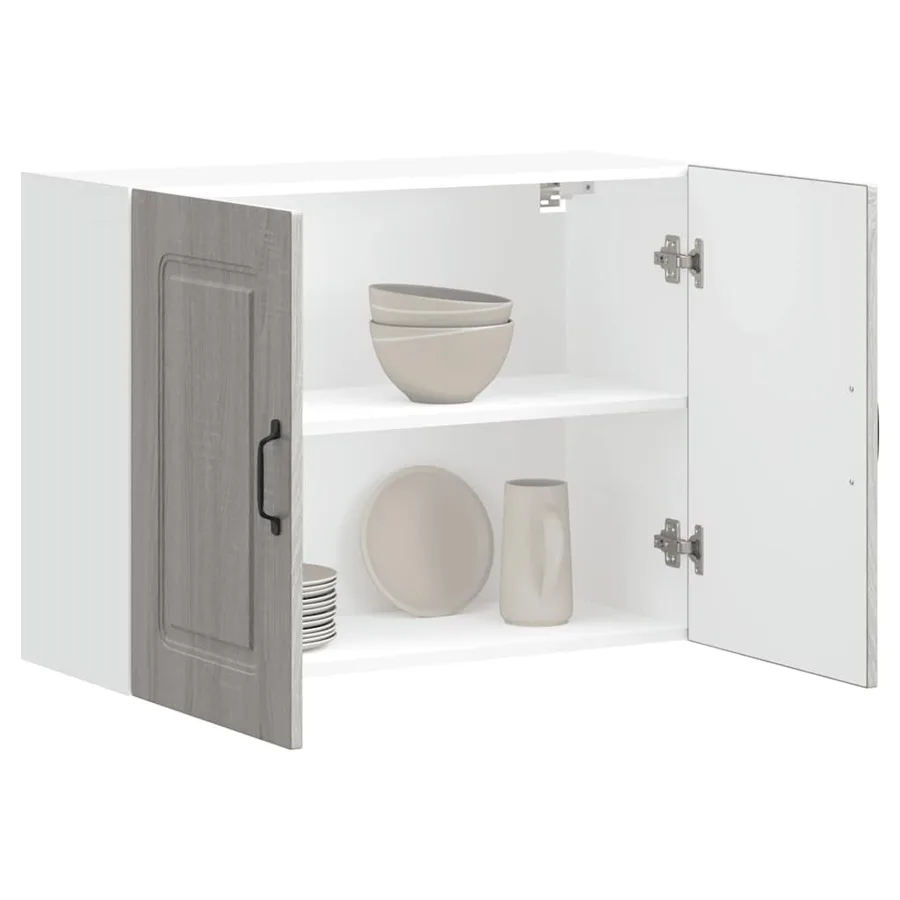 Armoire murale de cuisine Kalmar sonoma gris bois d'ingénierie - 4