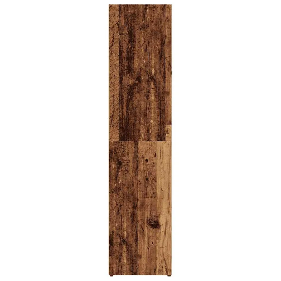Bibliothèque vieux bois 66x30x130 cm bois d'ingénierie - 6