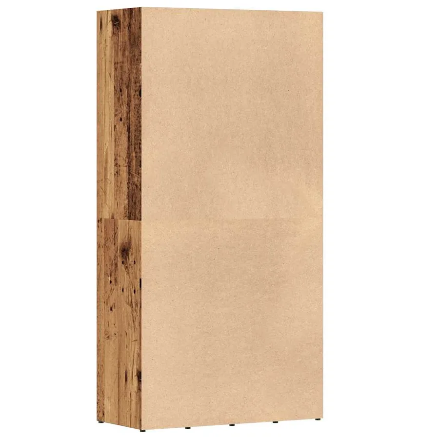 Bibliothèque vieux bois 66x30x130 cm bois d'ingénierie - 7