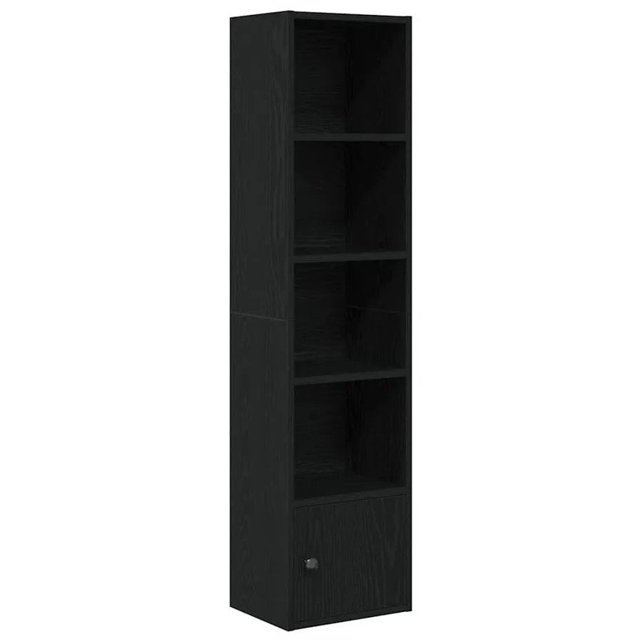 Bibliothèque chêne noir 31x24x127 cm bois d'ingénierie - 2