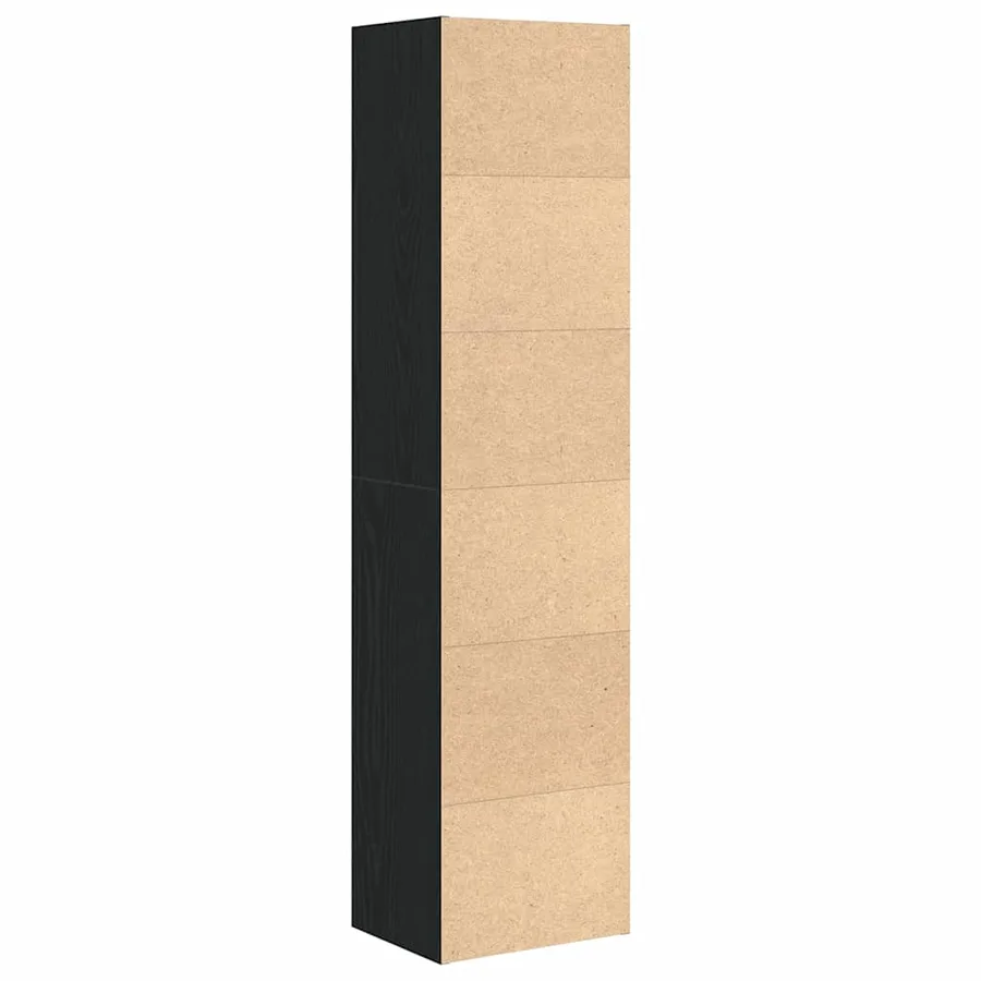 Bibliothèque chêne noir 31x24x127 cm bois d'ingénierie - 6