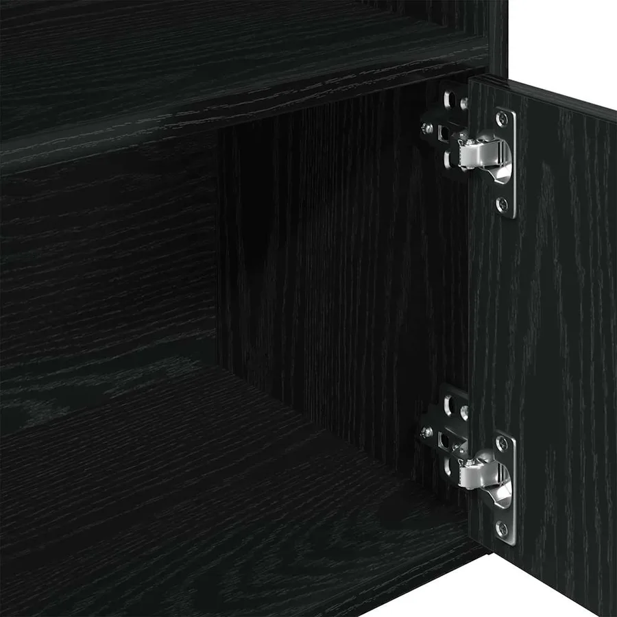 Bibliothèque chêne noir 31x24x127 cm bois d'ingénierie - 8