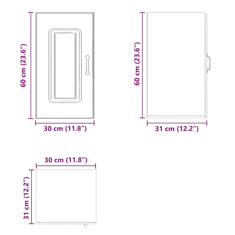Armoire murale de cuisine Kalmar blanc brillant bois ingénierie - 10