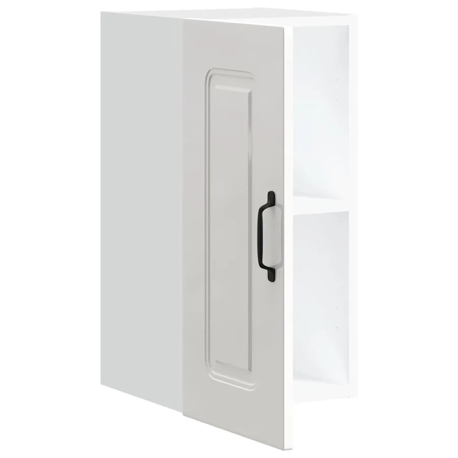 Armoire murale de cuisine Kalmar blanc brillant bois ingénierie - 5