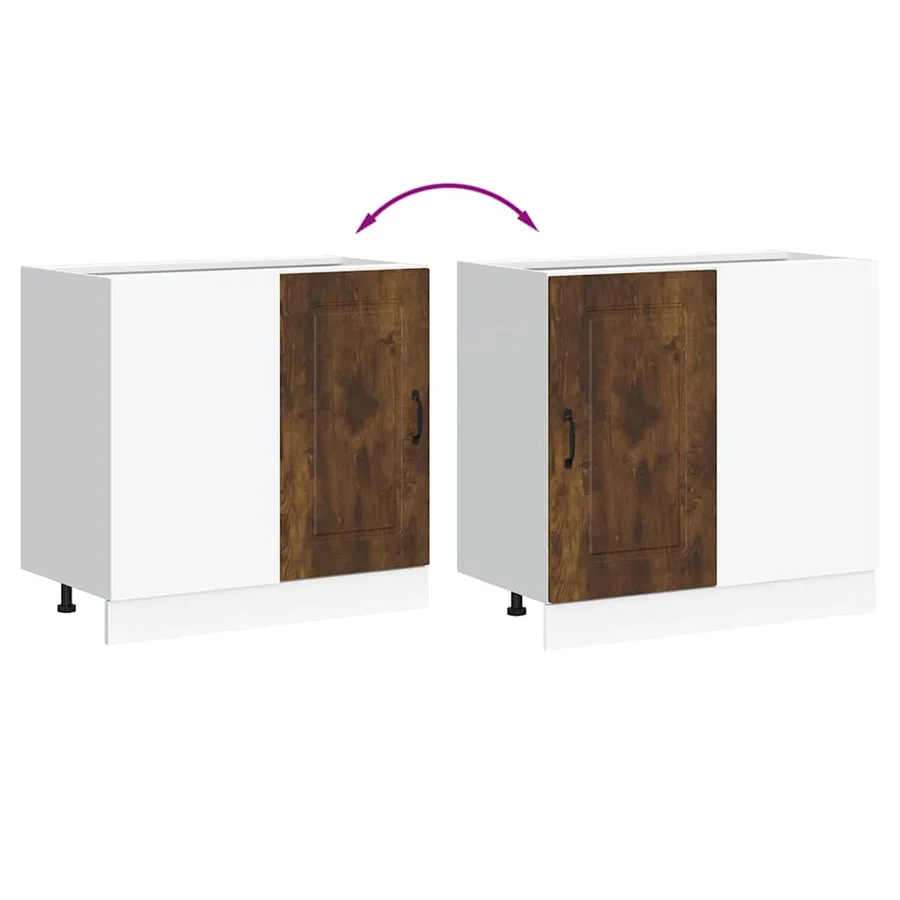 Armoire de cuisine Kalmar chêne fumé bois d'ingénierie - 8