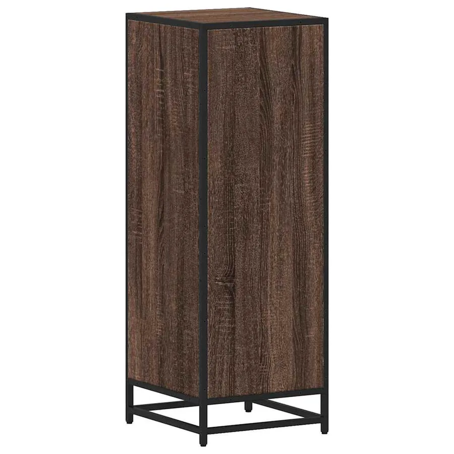 Armoire de bain chêne marron 35x37,5x100 cm bois d'ingénierie - 8