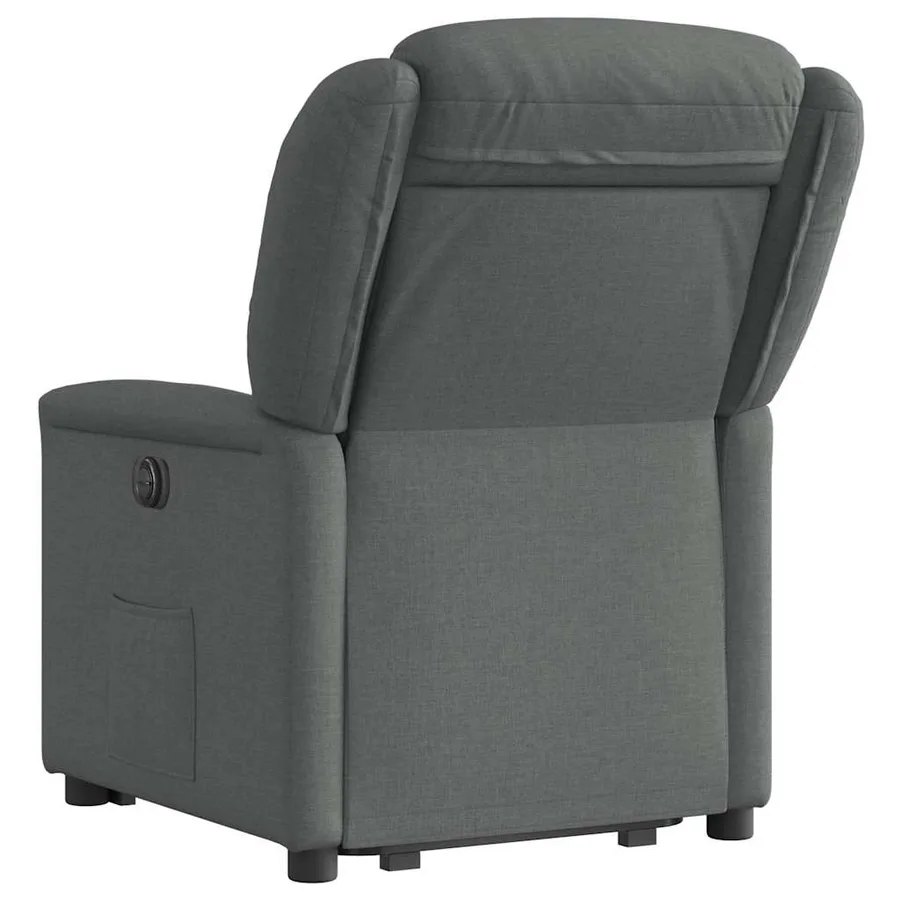 Fauteuil inclinable Gris foncé Tissu - 7