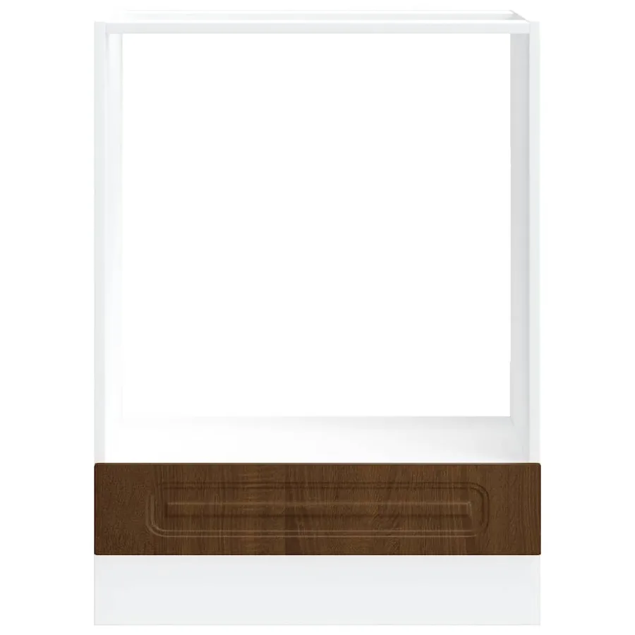 Armoire à four Kalmar chêne marron bois d'ingénierie - 4