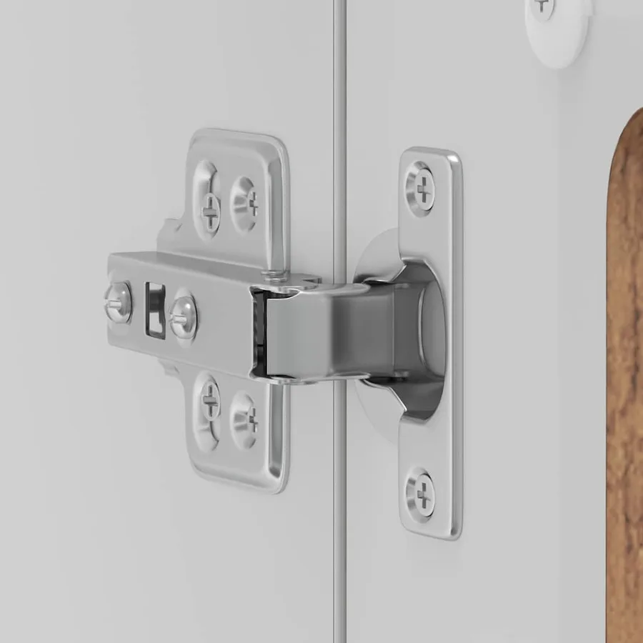 Armoire murale de cuisine avec porte en verre Kalmar vieux bois - 10