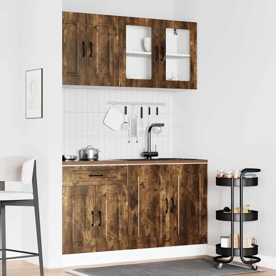 Ensemble d'armoires de cuisine 4 pcs Kalmar bois d'ingénierie - 3