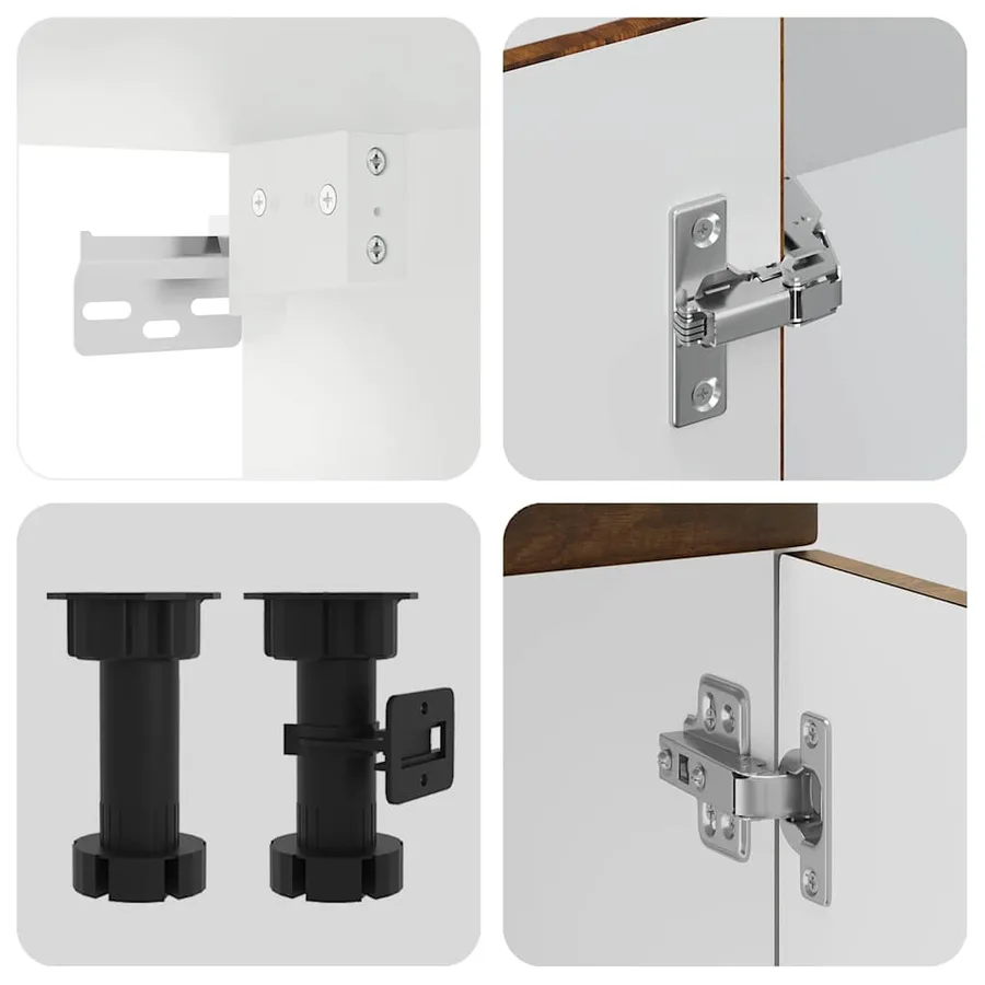 Ensemble d'armoires de cuisine 4 pcs Kalmar bois d'ingénierie - 6