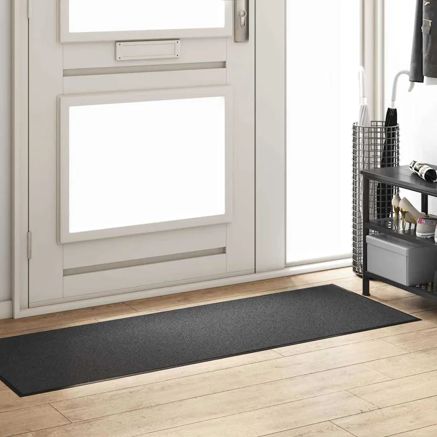 Tapis d'entrée Anthracite et noir 60 x 180 cm 100% Polyamide - 3