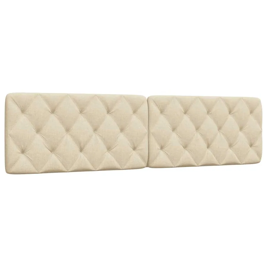 Coussin de tête de lit crème 200 cm tissu