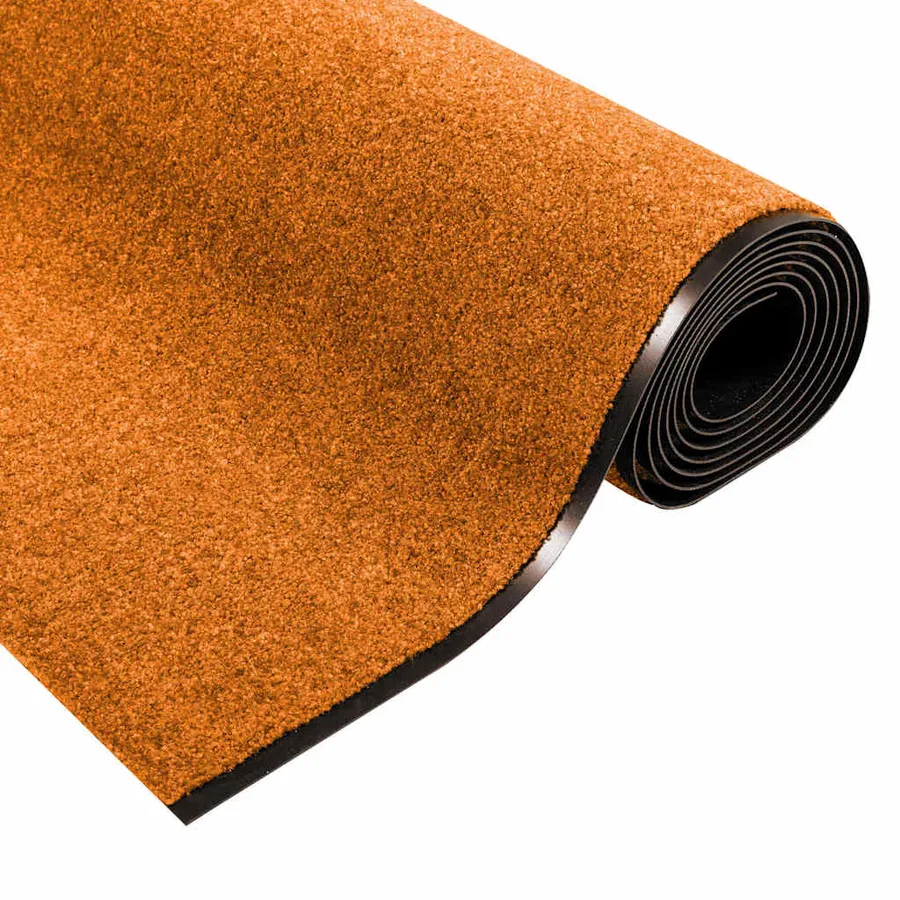 Tapis d'entrée Orange et Noir 120 x 350 cm Polyamide et PVC - 5