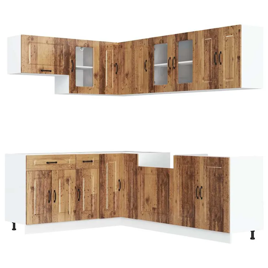 Ensemble d'armoires de cuisine 11 pcs Kalmar bois d'ingénierie - 2