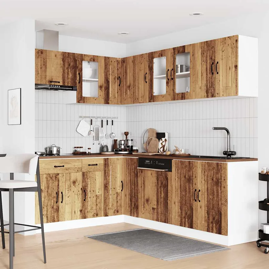 Ensemble d'armoires de cuisine 11 pcs Kalmar bois d'ingénierie - 3