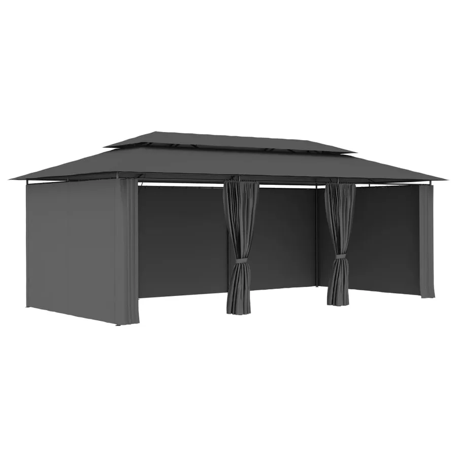 Belvédère avec rideaux 600x298x270 cm Anthracite - 3