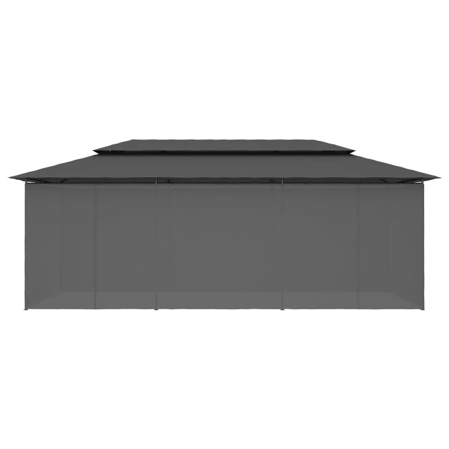 Belvédère avec rideaux 600x298x270 cm Anthracite - 5