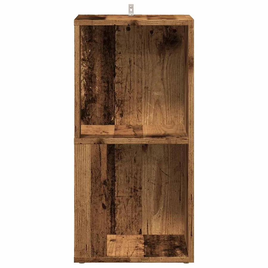 Armoire d'angle vieux bois 33x33x67 cm bois ingénierie - 4