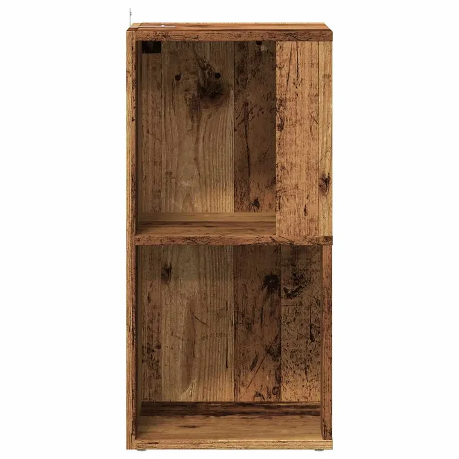 Armoire d'angle vieux bois 33x33x67 cm bois ingénierie - 6