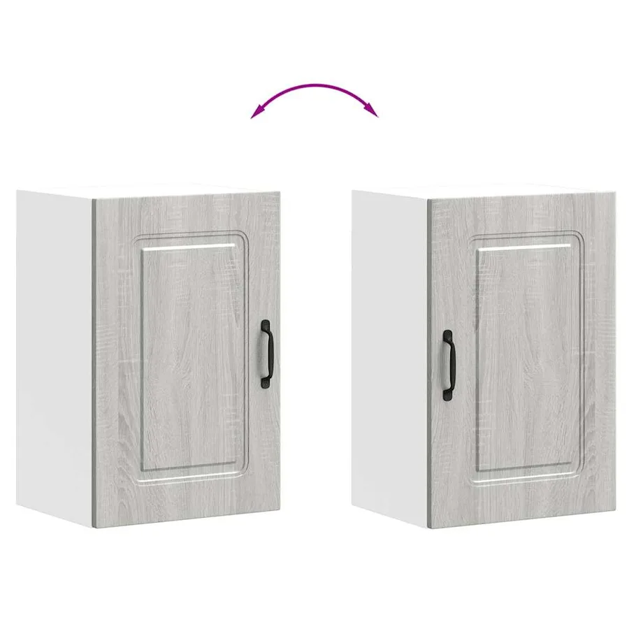 Armoire murale de cuisine Kalmar sonoma gris bois d'ingénierie - 9