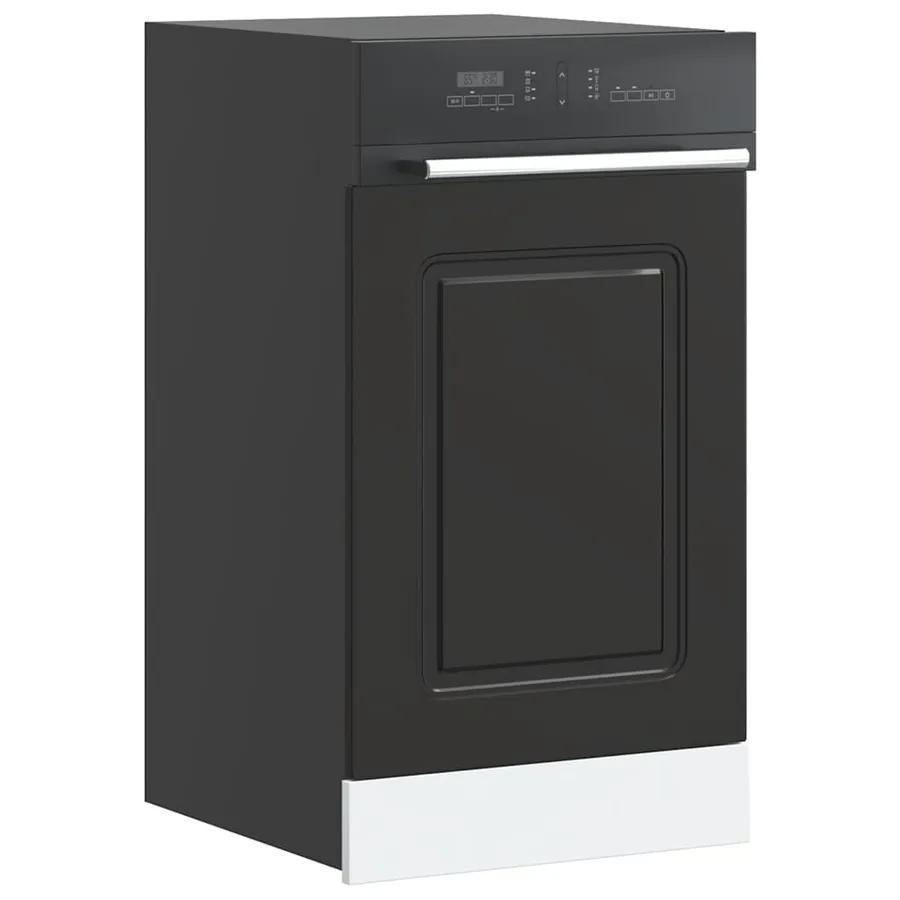 Panneau de lave-vaisselle Kalmar noir 45x1,5x57 cm
