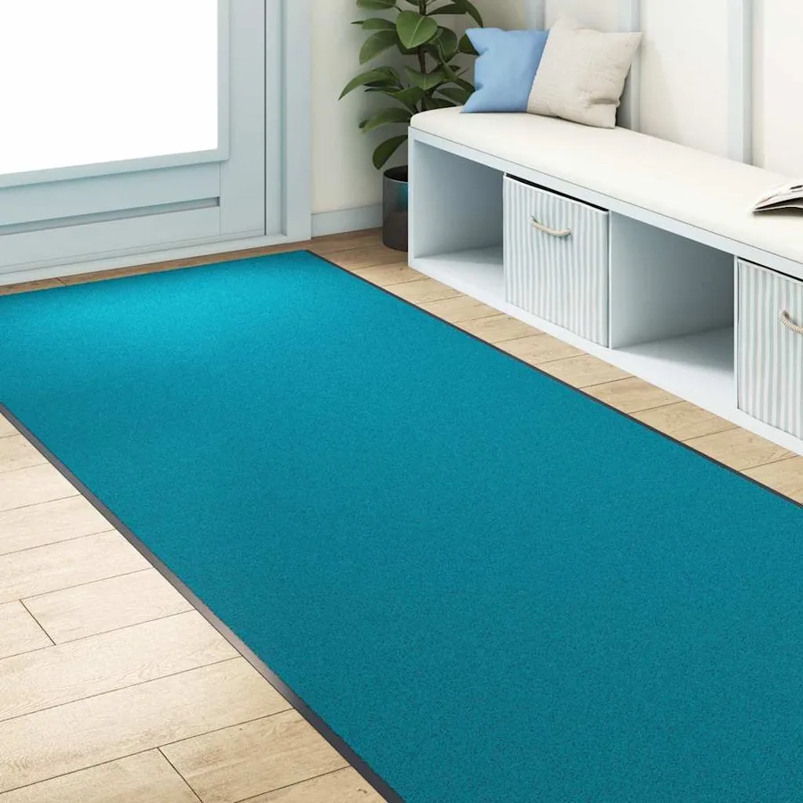 Tapis d'entrée Cyan et Noir 120 x 350 cm 100% Polyamide - 3