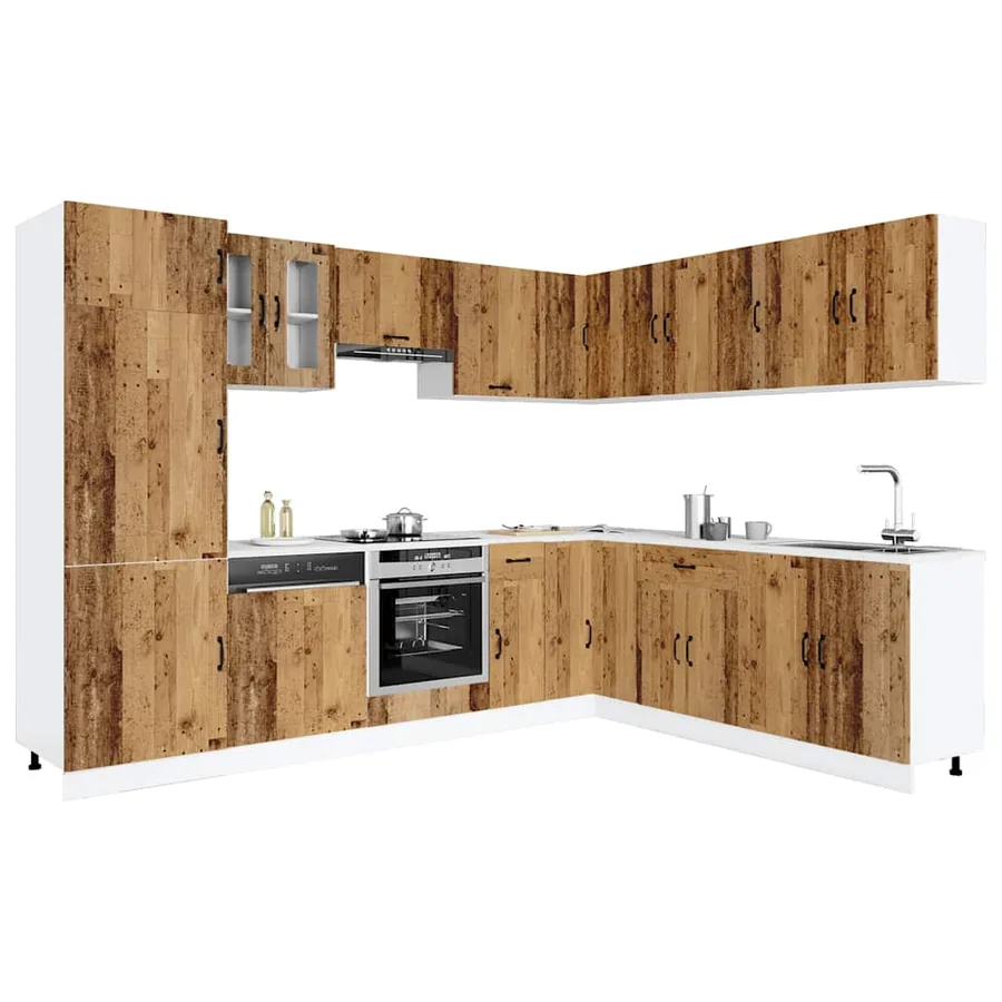 Ensemble d'armoires de cuisine 14 pcs Kalmar bois d'ingénierie