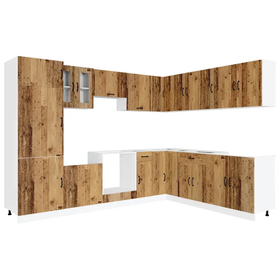 Ensemble d'armoires de cuisine 14 pcs Kalmar bois d'ingénierie - 2