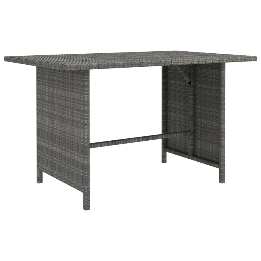 Salon de jardin 8 pcs avec coussins Résine tressée Gris - 3