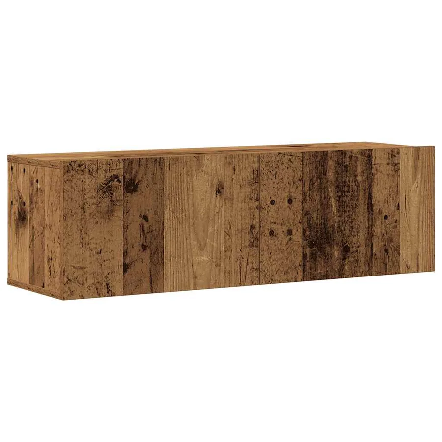 Ensemble de meuble TV mural 3 pcs vieux bois bois d'ingénierie - 4