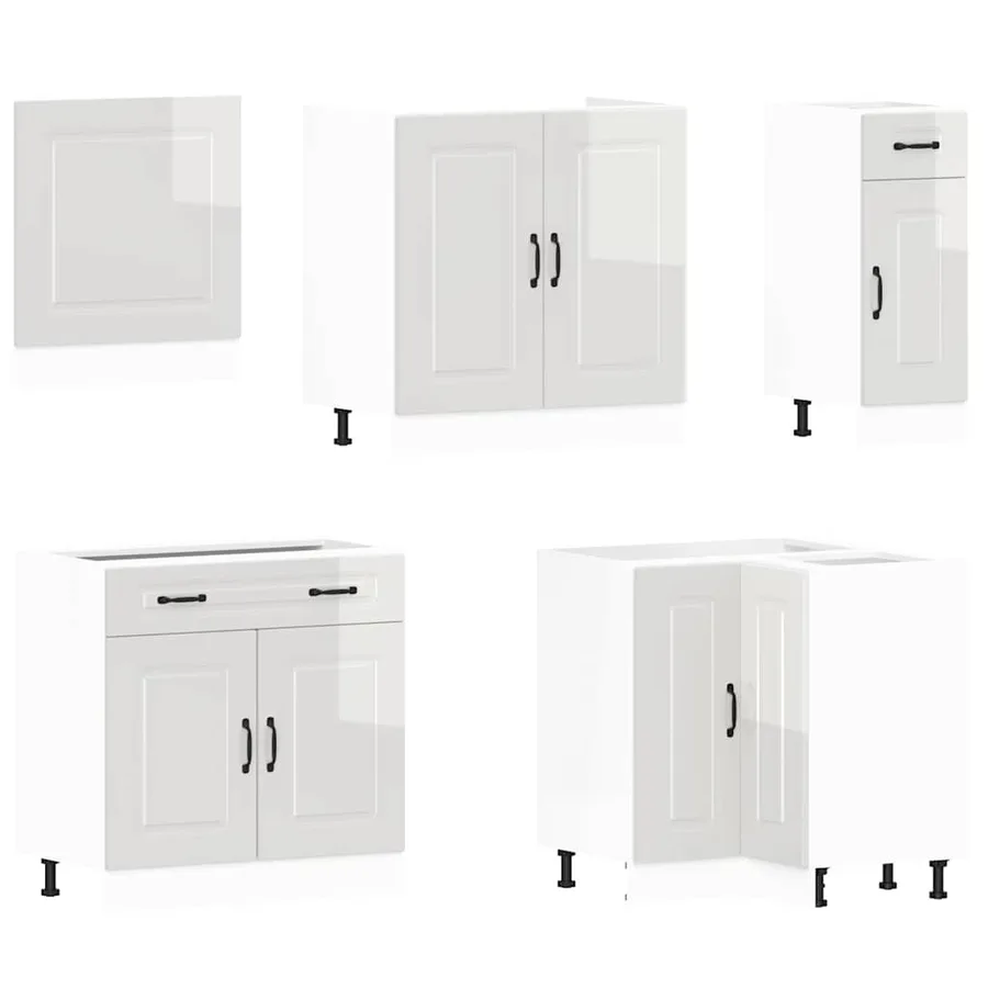 Ensemble d'armoires de cuisine 11 pcs Kalmar bois d'ingénierie - 4