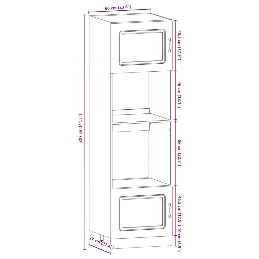 Ensemble d'armoires cuisine 7pcs Kalmar blanc bois d'ingénierie - 10